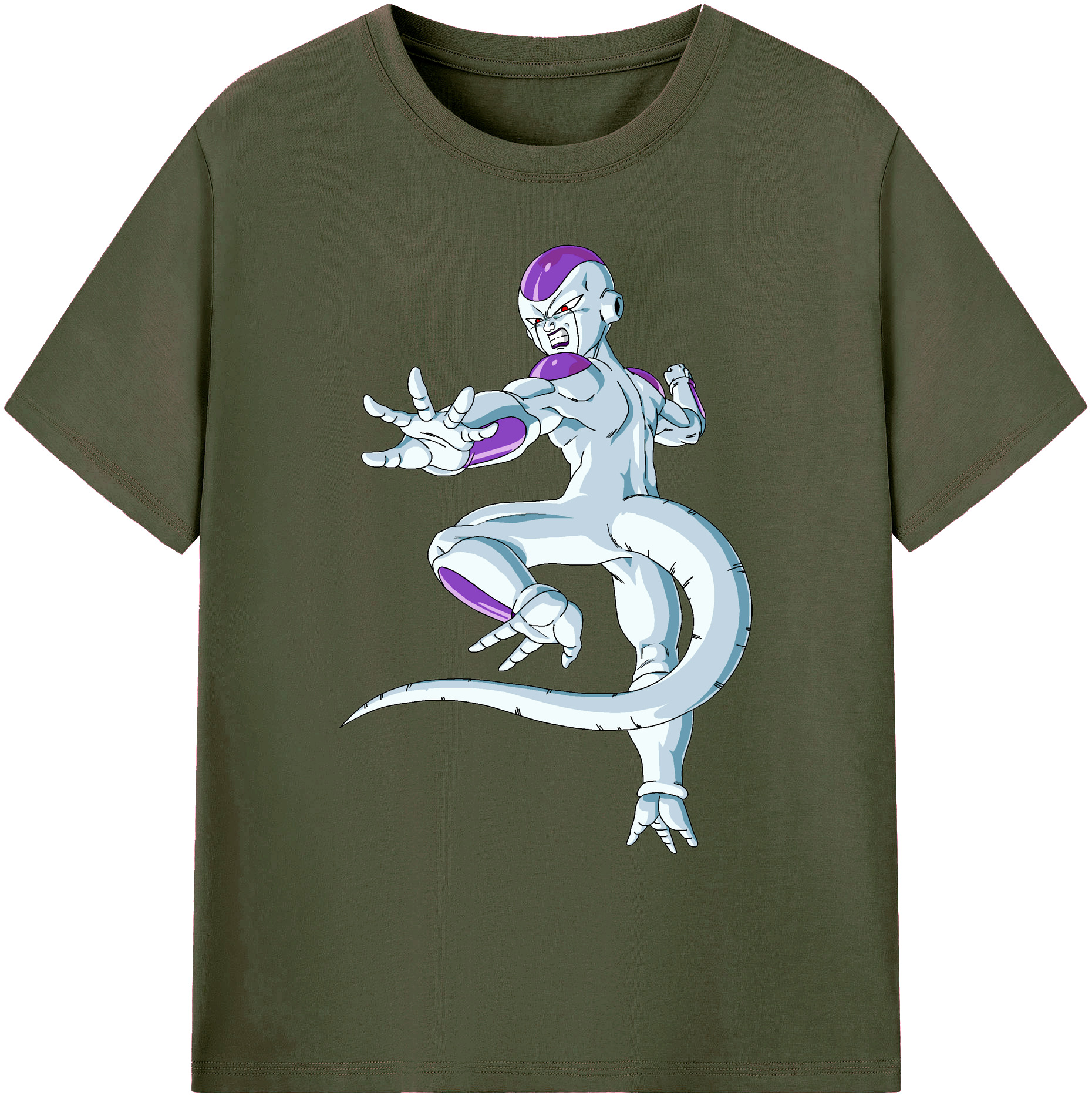 （画像用） ドラゴンボール フリーザ DRAGON BALL Frieza 綿100％ メンズ半袖Tシャツ｜肌触りやわらか＆通気性